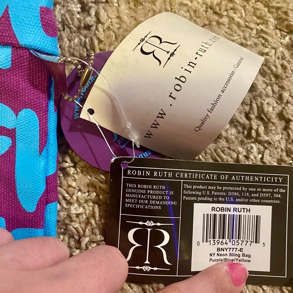 NWT Fashion New York Cross-bod Bag Shoulder Hippie Multi Color Sling Robin Ruth - Picture 7 of 12